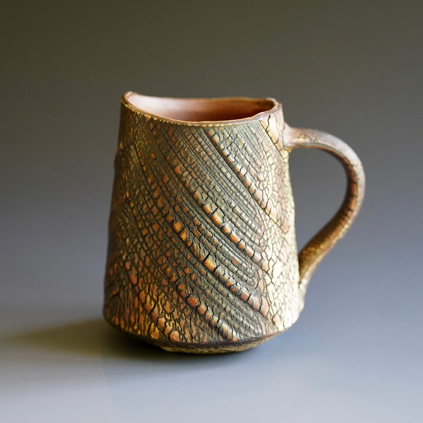 Woodfired Kohiki Mug by Akira Satake